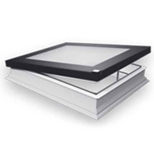 View DEF DU8 Electrically Opened Flat Roof Deck Mounted Skylight